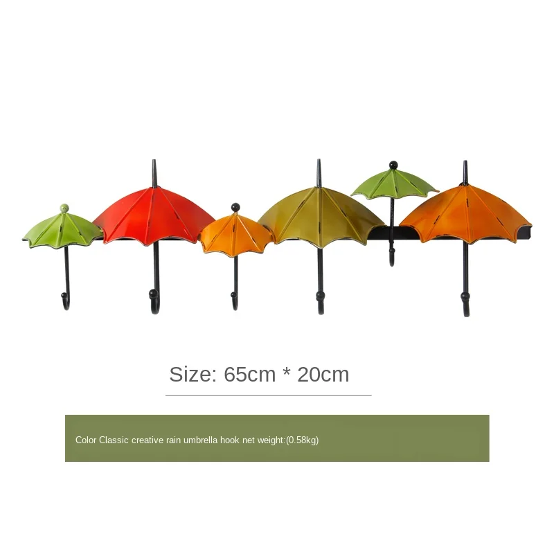 

Colorful classic style Mediterranean decorative hook beautiful practical household porch hanger strong load-bearing iron