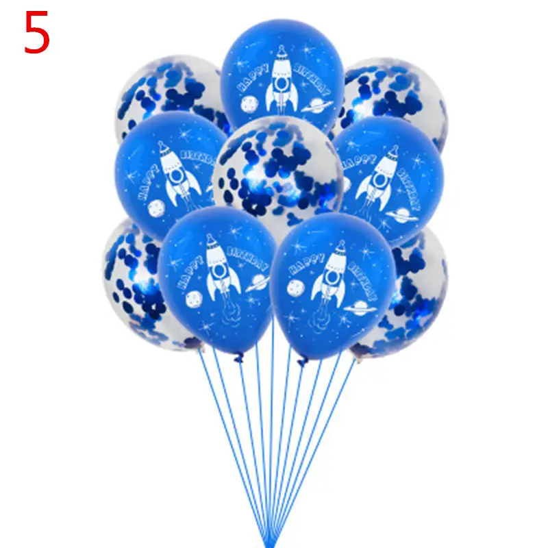 15 шт./компл. вечерние украшения на день рождения Космос астронавт ракета
