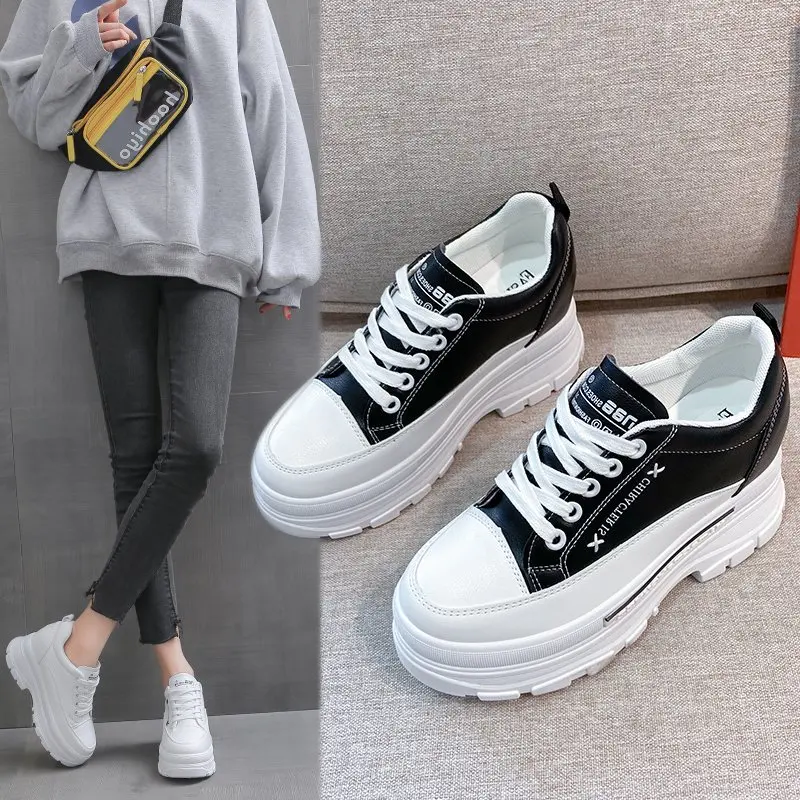 

Women's Shoes 2021 New Style Increase In Autumn, White Shoes, Women's Leisure Sports, Breathable All-match Travel Shoes Increase