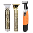 Триммер Kemei для бороды, профессиональная машинка для стрижки волос, T-образная машинка для стрижки, Мужская бритва с одним лезвием, беспроводная косилка