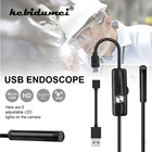 Мини-USB эндоскоп kebidumei, 7 мм, 1 м, водонепроницаемый, 720P HD, Бороскоп, гибкая инспекционная трубка, видеокамера, адаптация для смартфона