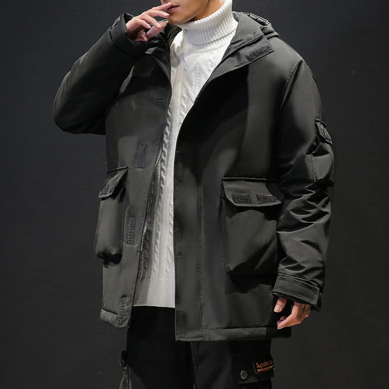 Мужские зимние длинные пальто пуховики высококачественные мужские толстые