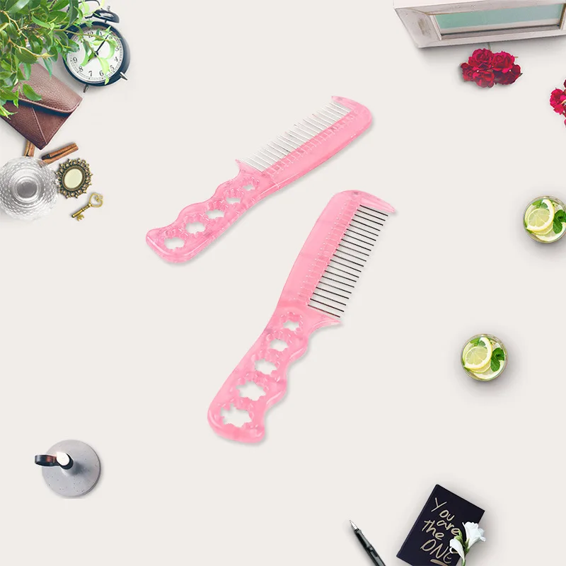 Расческа для волос 1 Ряд Зубов Сталь зуб гребень парика специальный Пластик Анти