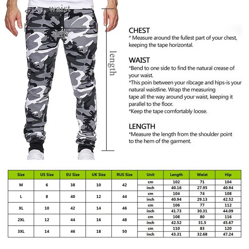

New Cotton Mens Jogger Autumn Pencil Pants 2021 Men Camouflage Military Pants Loose Comfortable Cargo Trousers Camo Jogger