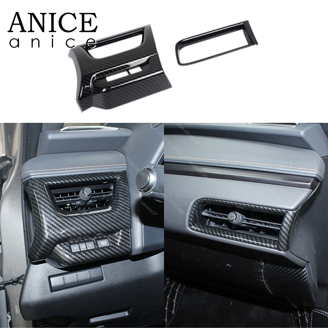 Вентиляционное отверстие приборной панели для кондиционера из углеродного