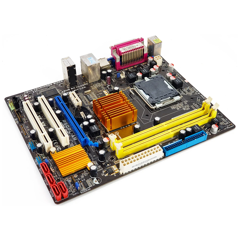 Материнская плата Asus P5QPL AM G41 Socket LGA 775 DDR2 8G SATA2 USB2.0 VGA uATX оригинальная б/у
