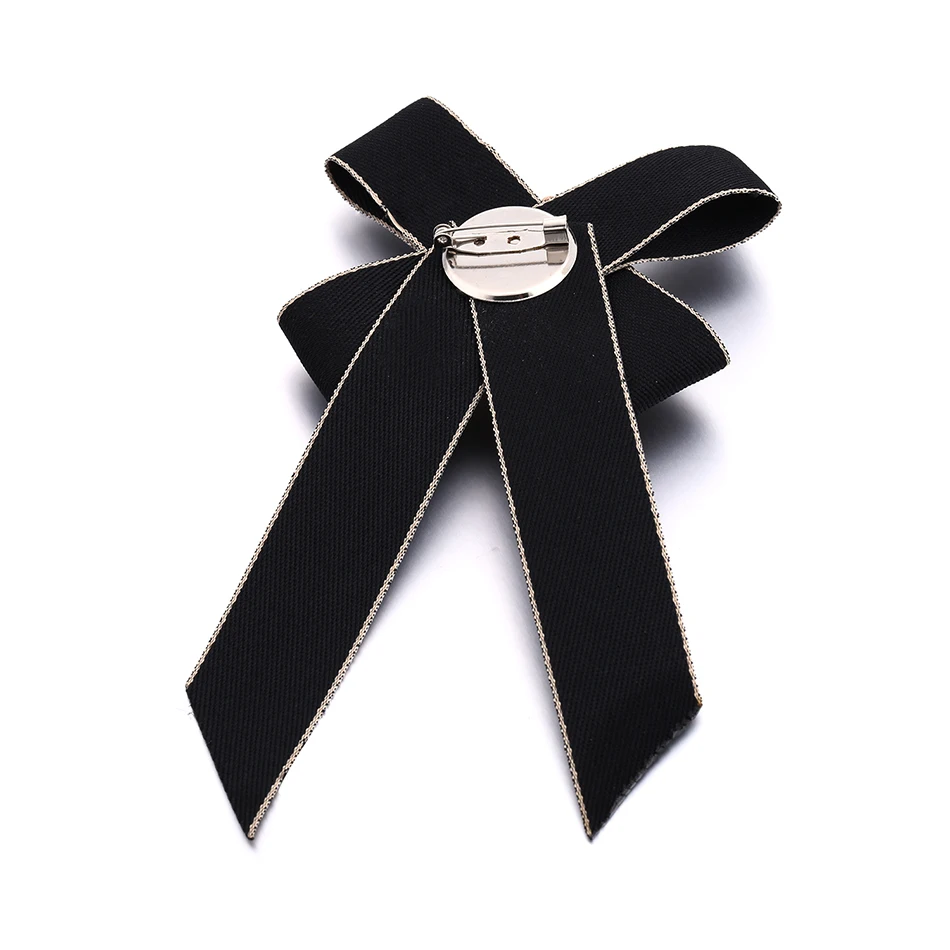 Броши Match Right для женщин и мужчин Длинная лента большой галстук бабочка в полоску