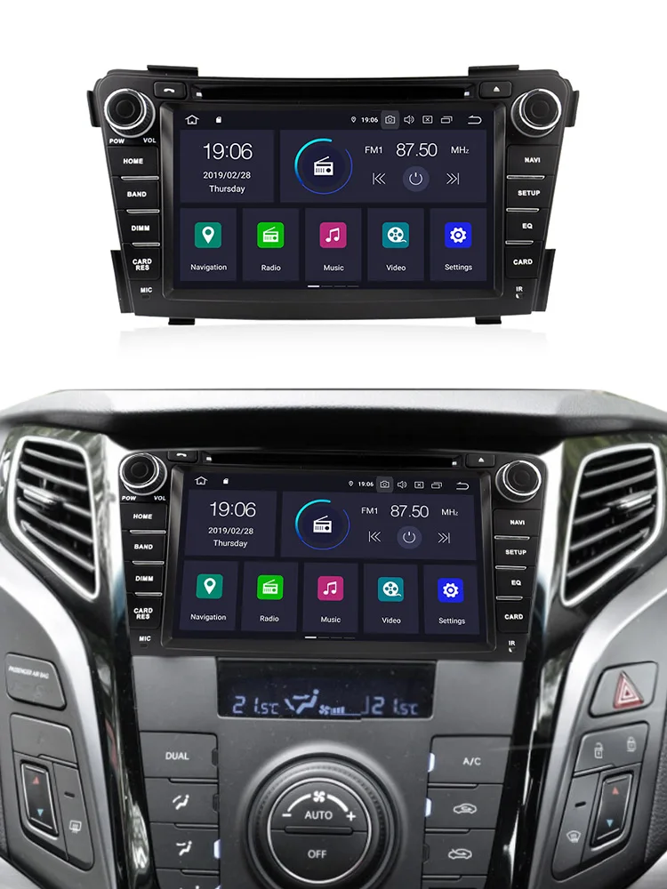 4 Гб+ 64 ГБ Android 9,0 авто gps навигация для HYUNDAI I40 2011- автомобильный dvd радио головное устройство мультимедийный плеер