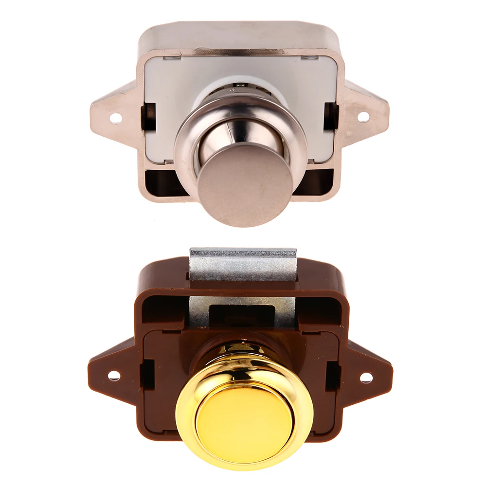 

1PC Camper Car Push Lock 20mm RV Caravan Boat Motor Home Cabinet Drawer Latch Button Locks For Furniture Hardware