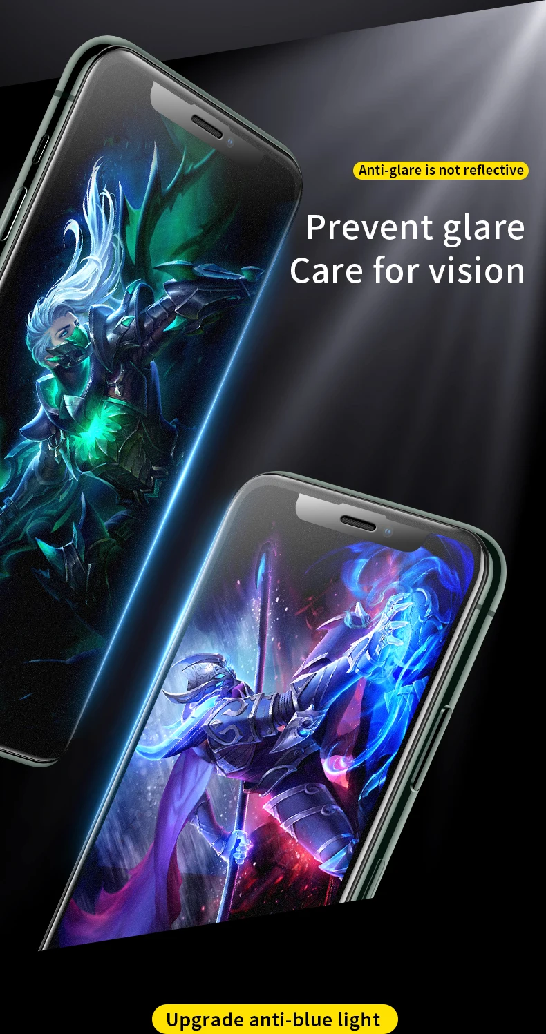 SmartDevil, матовое закаленное стекло для iphone 11 pro max, полное покрытие, защитная пленка, защита экрана 3 H, изогнутая, HD, жесткая пленка