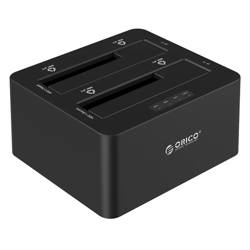 Док-станция ORICO 2,5 3,5 Dual Bay USB 3,0 на SATA HDD SSD чехол для жесткого диска инструмент Бесплатный Дубликатор 24 ТБ для Windows Mac OSX9.1