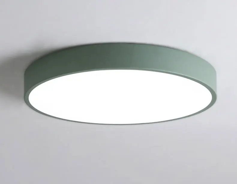 Green Frame Современные светодиодные люстры из металла Ceiing люстра светильник ing гостиная спальня кухня Lampara deco techo светильник, светильники - Цвет абажура: Green Frame