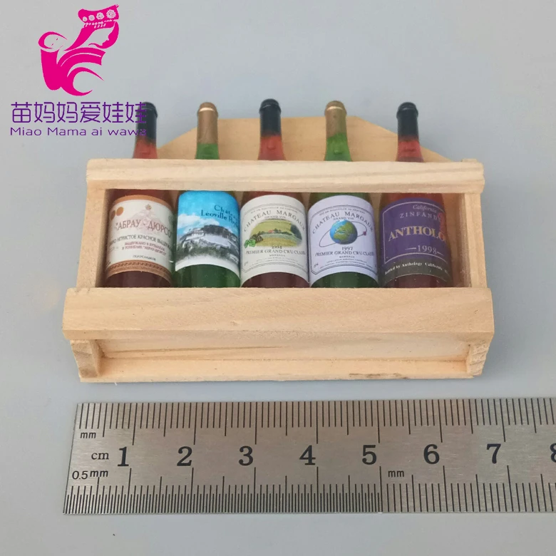 Мини-бутылка для вина, мини-бутылка для напитков для куклы Барби