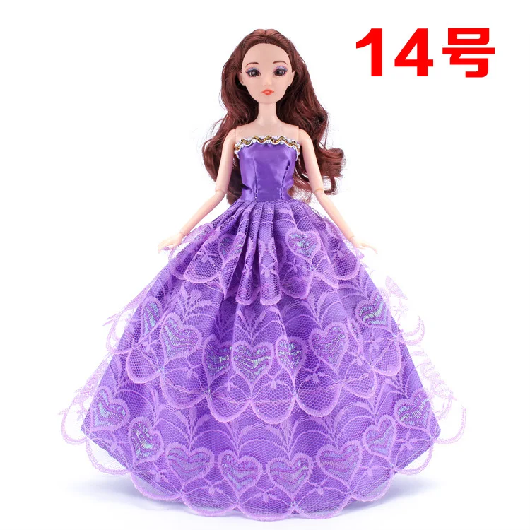 Кукла Одежда Аксессуары для детской куклы 30 см Bjd Кукла одежда свадебное платье ручной работы Принцесса Вечерние платья юбка подарки для девочки DIY игрушка носки для девочек гольфы для девочек куклы лол мешок для об - Цвет: 14