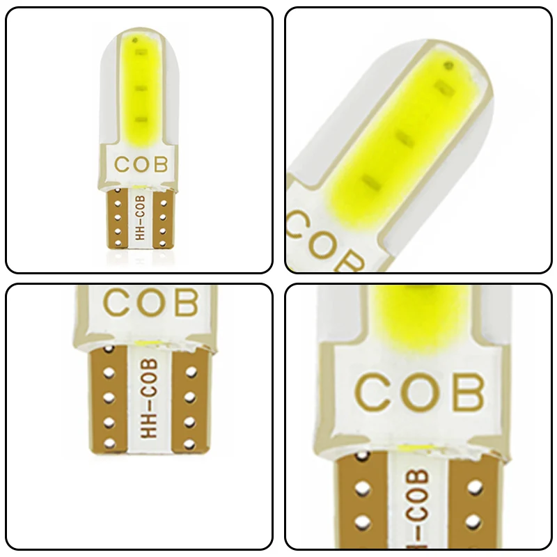 10 шт. силикагель светодиодный COB W5W T10 194 8SMD просвет светильник лампы для авто