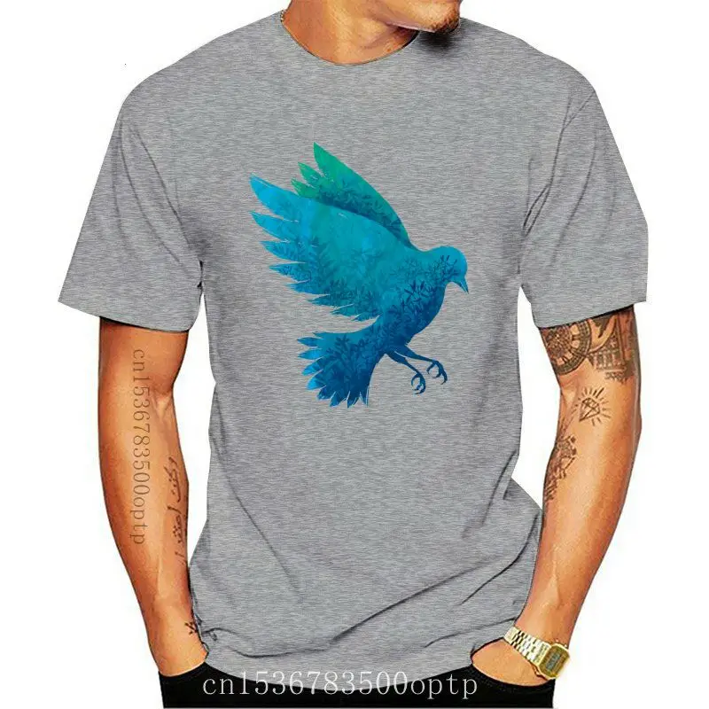 

New 2021 Men Casual Printed T shirt Birdy Bird Short Sleeve T-shirts Tee Tops