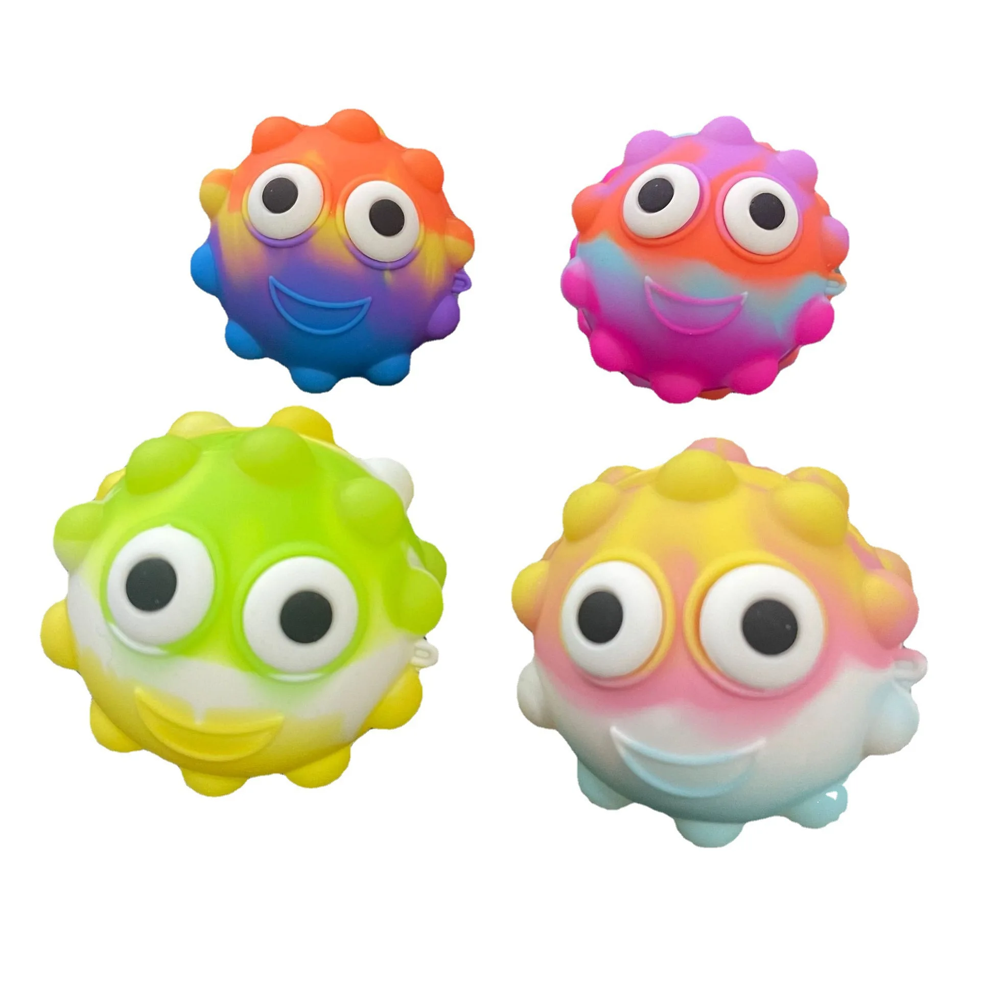 

Pop It 3D Unzip Ball Popit Silicone Push Bubble Toy Sensory Antistress Relief Vent Fidget Toys for Children Gifts Finger Press