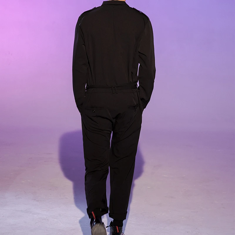 Большой повседневный комбинезон в европейском и американском стиле Свободный