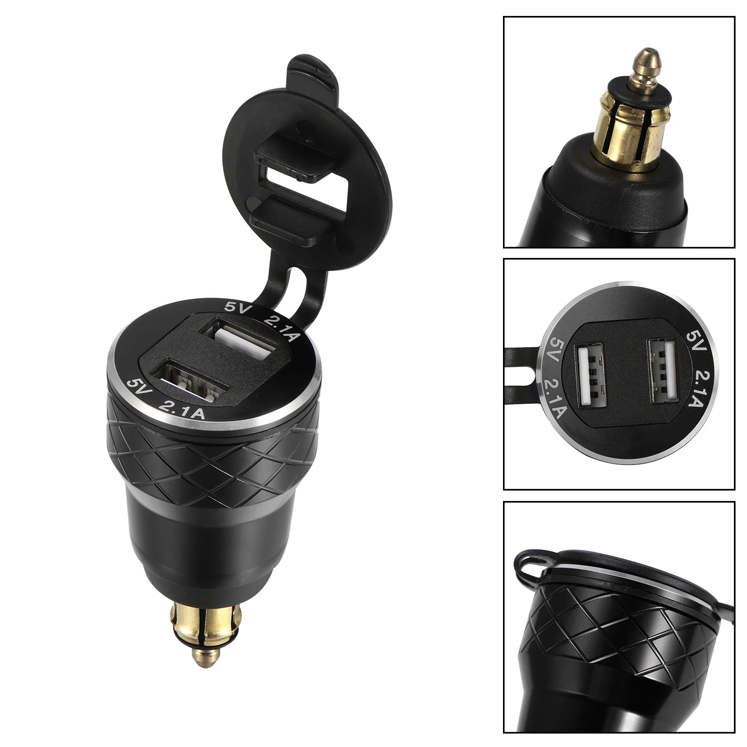 

Двойное зарядное устройство для мотоцикла, 12-24 В, 4,2 А