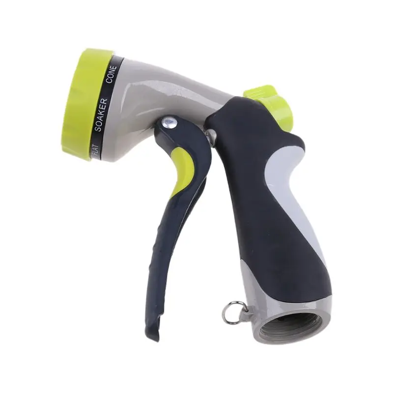 

Garden Hose Nozzle Spray Nozzle, Metal Water Nozzle with Heavy Duty 8 Adjustable Watering Patterns, Slip and Shock for Car