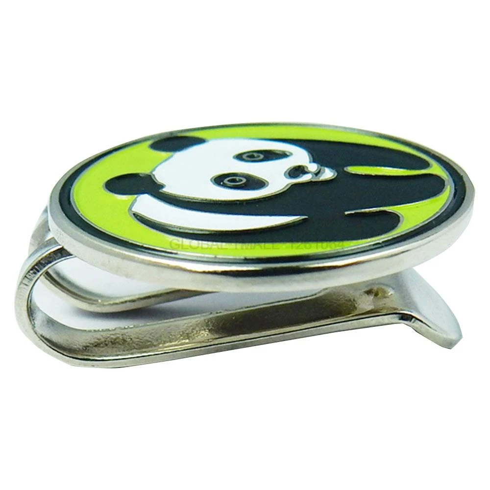 Панда мяч для гольфа маркер аксессуары 1 шт. с зажимами крышек сплав прекрасный