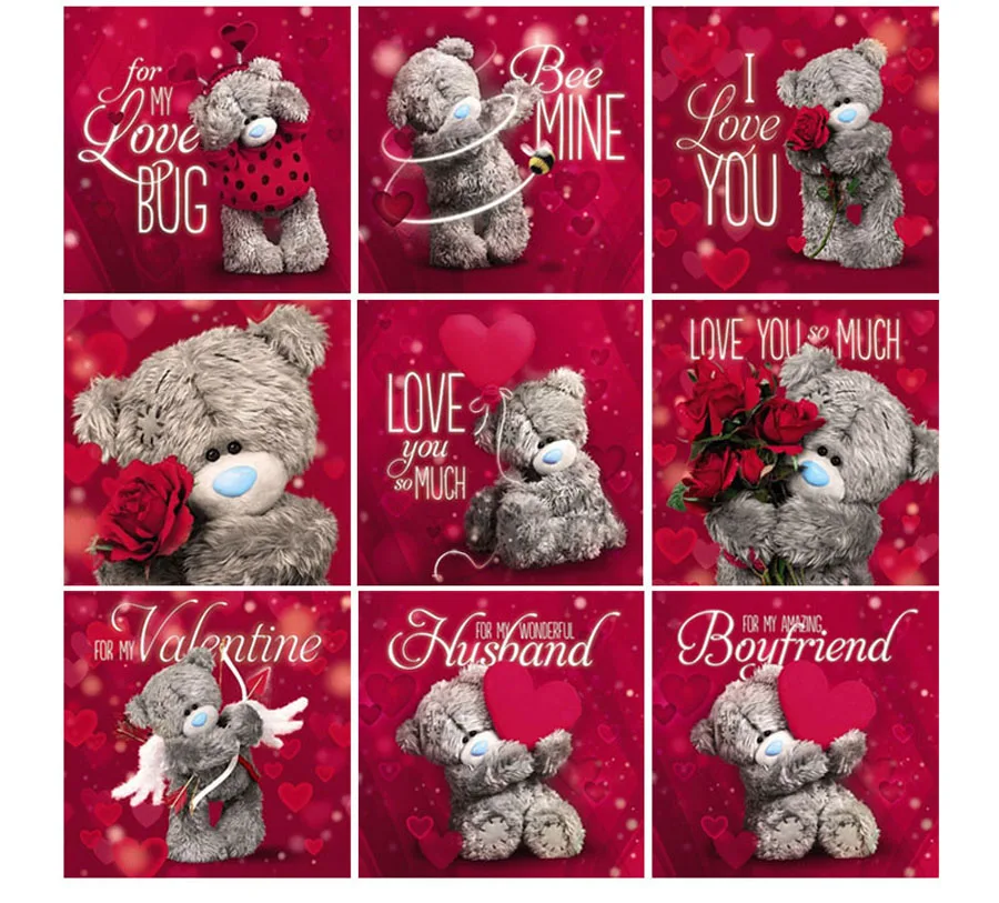 

Full Square/Round Drill 5D DIY Diamond Painting "Bear text" 3D Embroidery Cross Stitch 5D Home Decor Gift