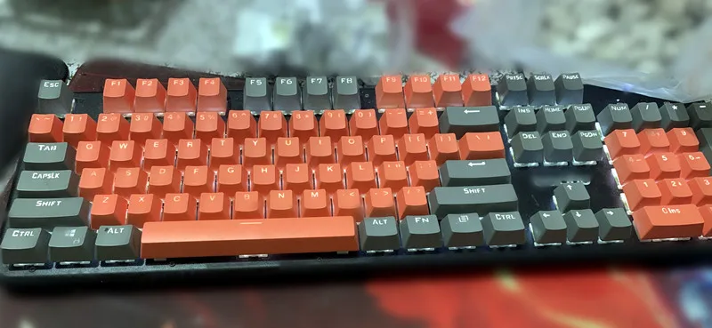 

ABS / PBT cherry cross shaft rainbow color mechanical keyboard font transparent personalized keycap punk keyboard cap office hom