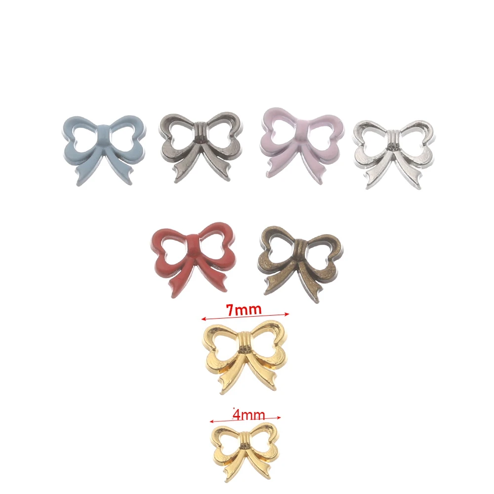 

20pcs 4/7mm Mini Button DIY Doll Clothes Metal Buckle Butterfly Pattern Decoration Buckles Doll Clothing Sewing Accessories