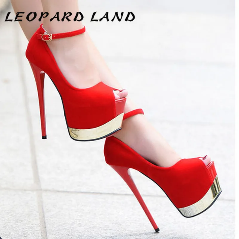 2021 г. Новая Водонепроницаемая замшевая обувь на высоком каблуке 17 см с открытым