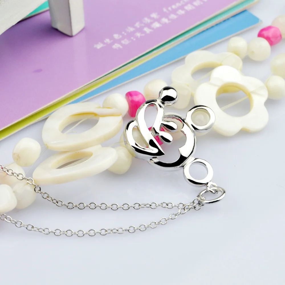 Женское Ожерелье Микки из серебра 925 пробы с кулоном | Украшения и аксессуары