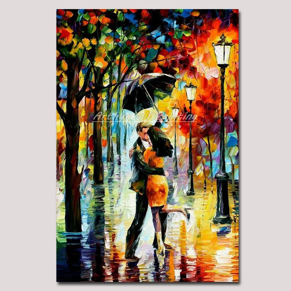 Современное настенное искусство домашний декор Ручная роспись палитра нож