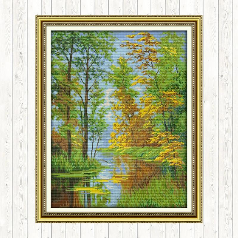 Набор для вышивки сделай сам романтический садовый пейзаж шаблон крестиком 14