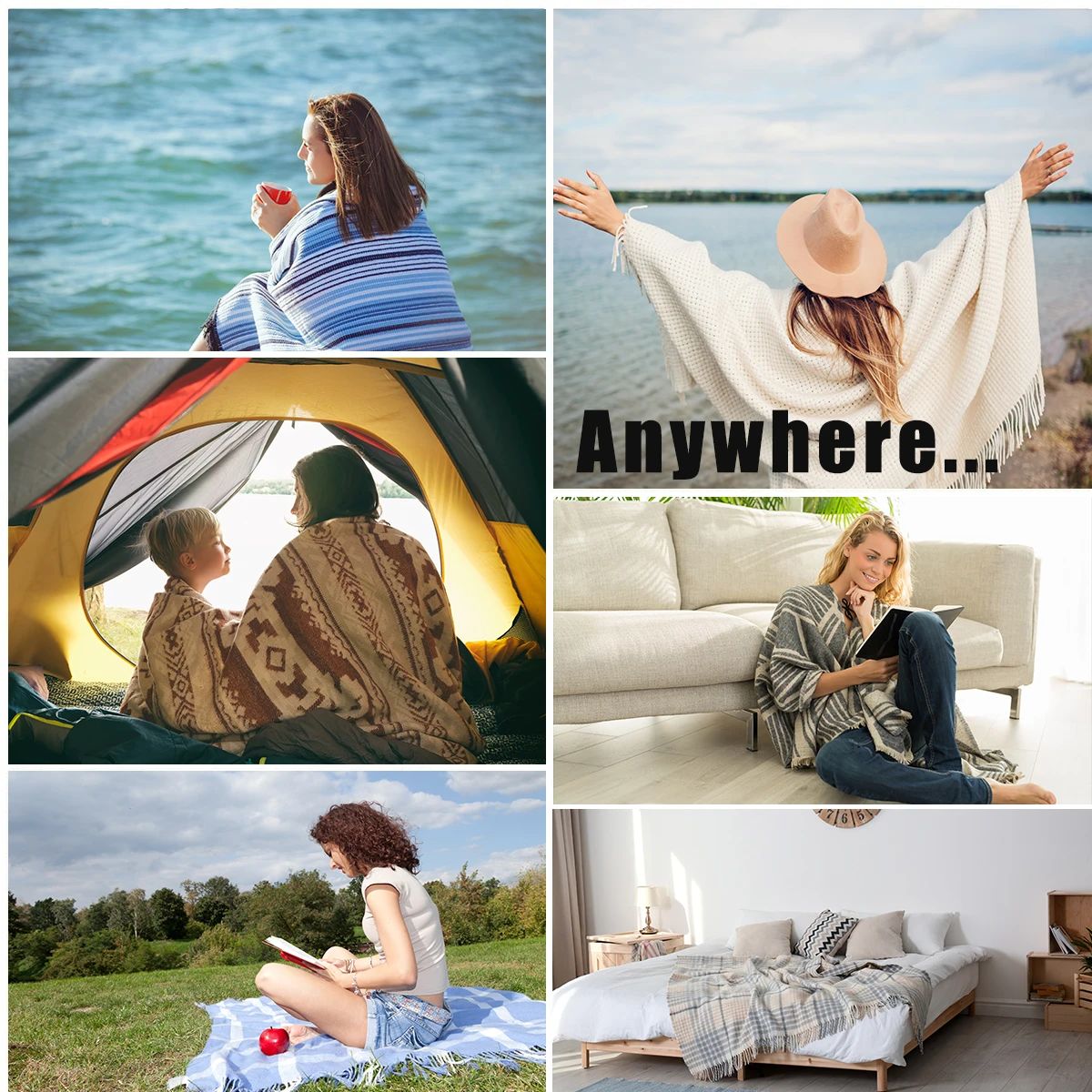 Online Coperta Tessuta Stampata 3D Personalizzata