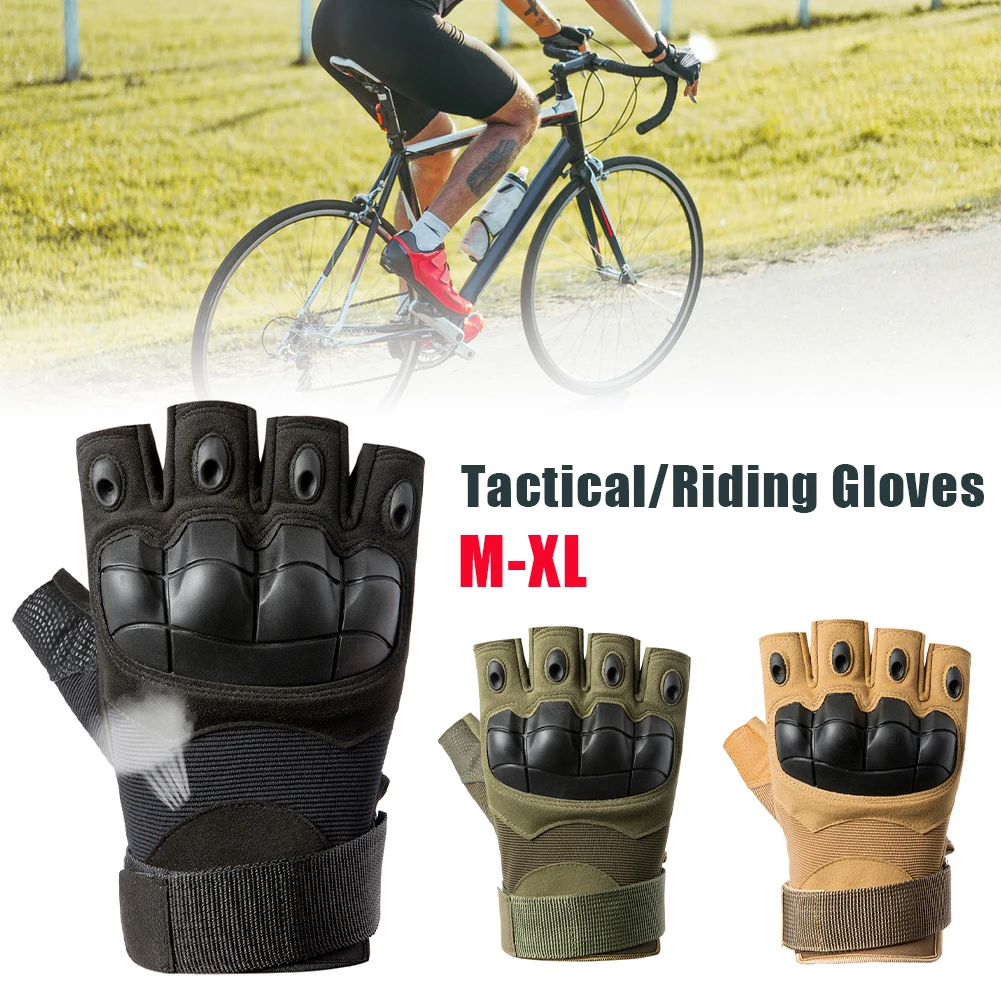 

Outdoor Tactical Gloves Half-finger Rubber Knuckles Breathable Anti-Slip Military Gloves for Combat Cycling Hunting Gloves
