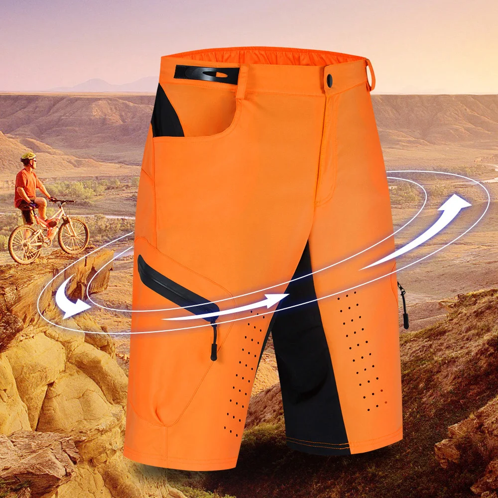 WOSAWE Мужские мотоциклетные шорты Свободные дышащие водонепроницаемые свободные