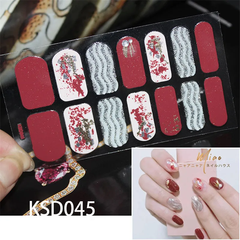 1 лист модных многоцветных наклеек полностью закрывающие самоклеящиеся лаки для