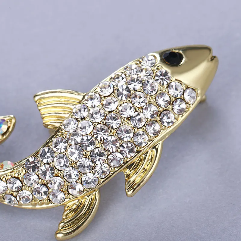 Женские броши-насекомое MAIKALE черные стразы булавка с австрийским кристаллом в