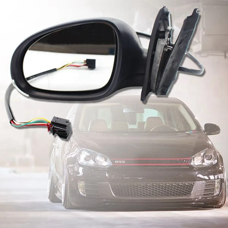 

Auto ABS & GLA Right Side Heated Door Rear View Mirror Assembly for-Jetta MK5 2005-2010 1K1857508BG