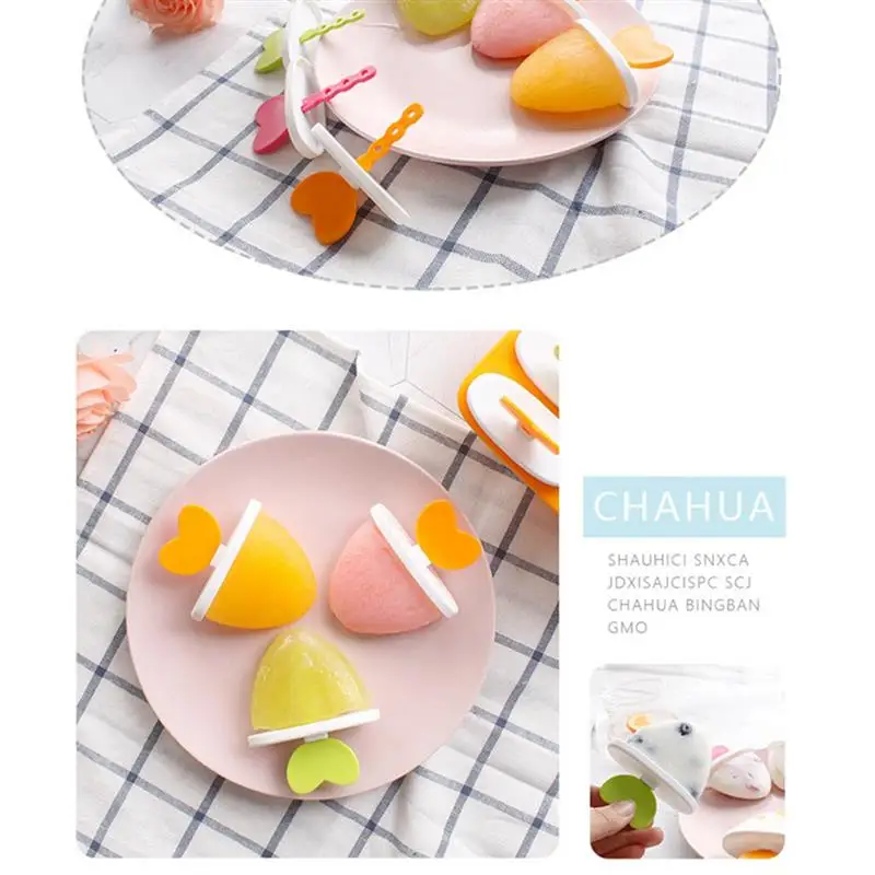 Форма для мороженого 4 вместимости форма приготовления в форме сердца домашнего