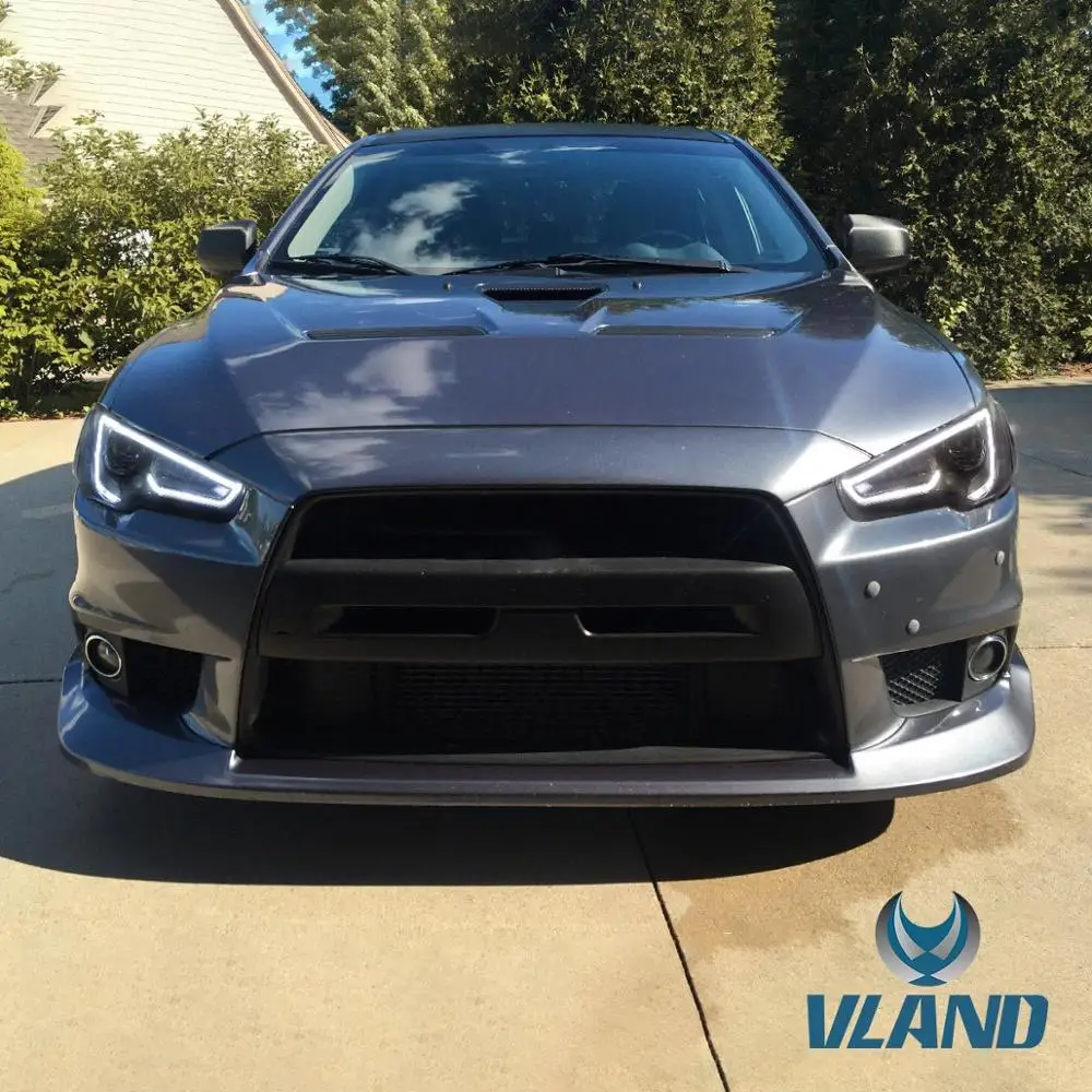 VLAND производитель для автомобиля Головной фонарь для Lancer светодиодный головной светильник 2008- для Lancer задний светильник с Последовательный сигнал поворота