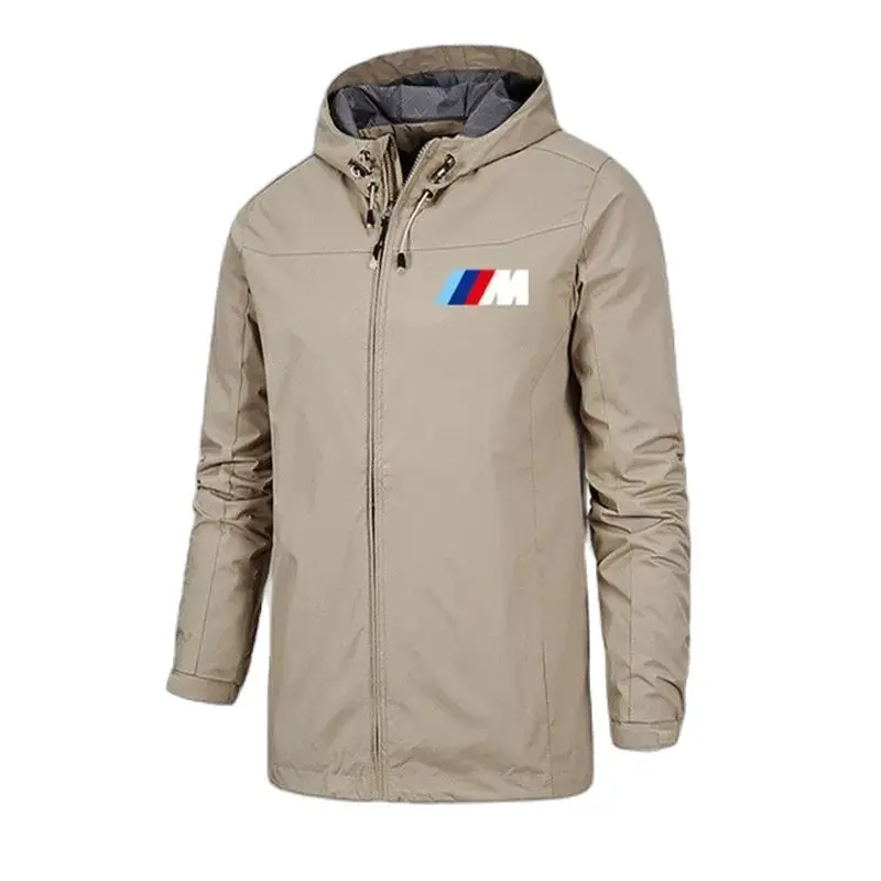 

Men's Ports Outdoor Windbreaker Casual Hooded Thin Coat Waterproof And Windproof Spring And Autumn Plus Size Windbreaker M-5XL