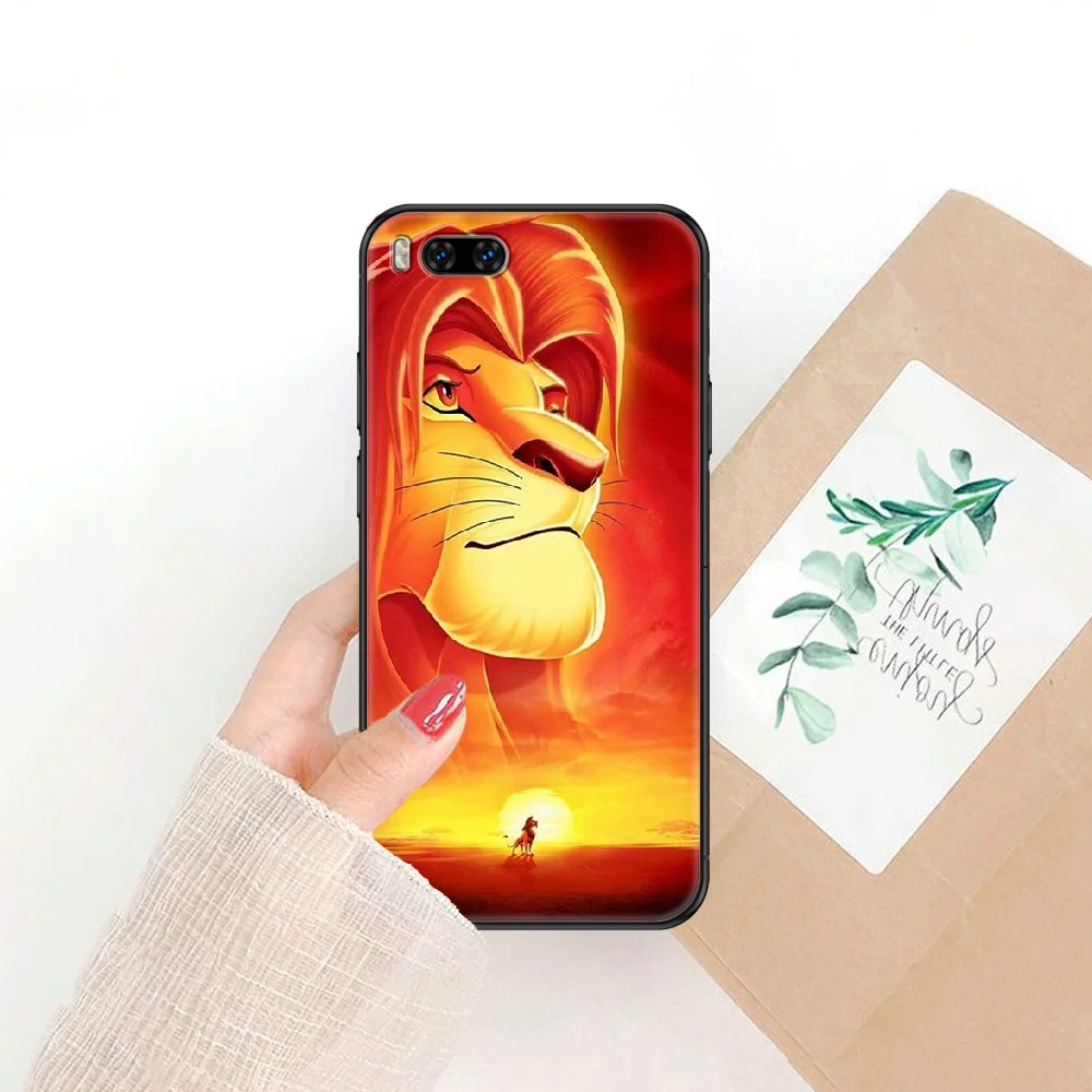 

Movie Lion Cartoon King Phone case For Xiaomi Mi Max Note 3 A2 A3 8 9 9T 10 Lite Pro Ultra black fashion waterproof luxury