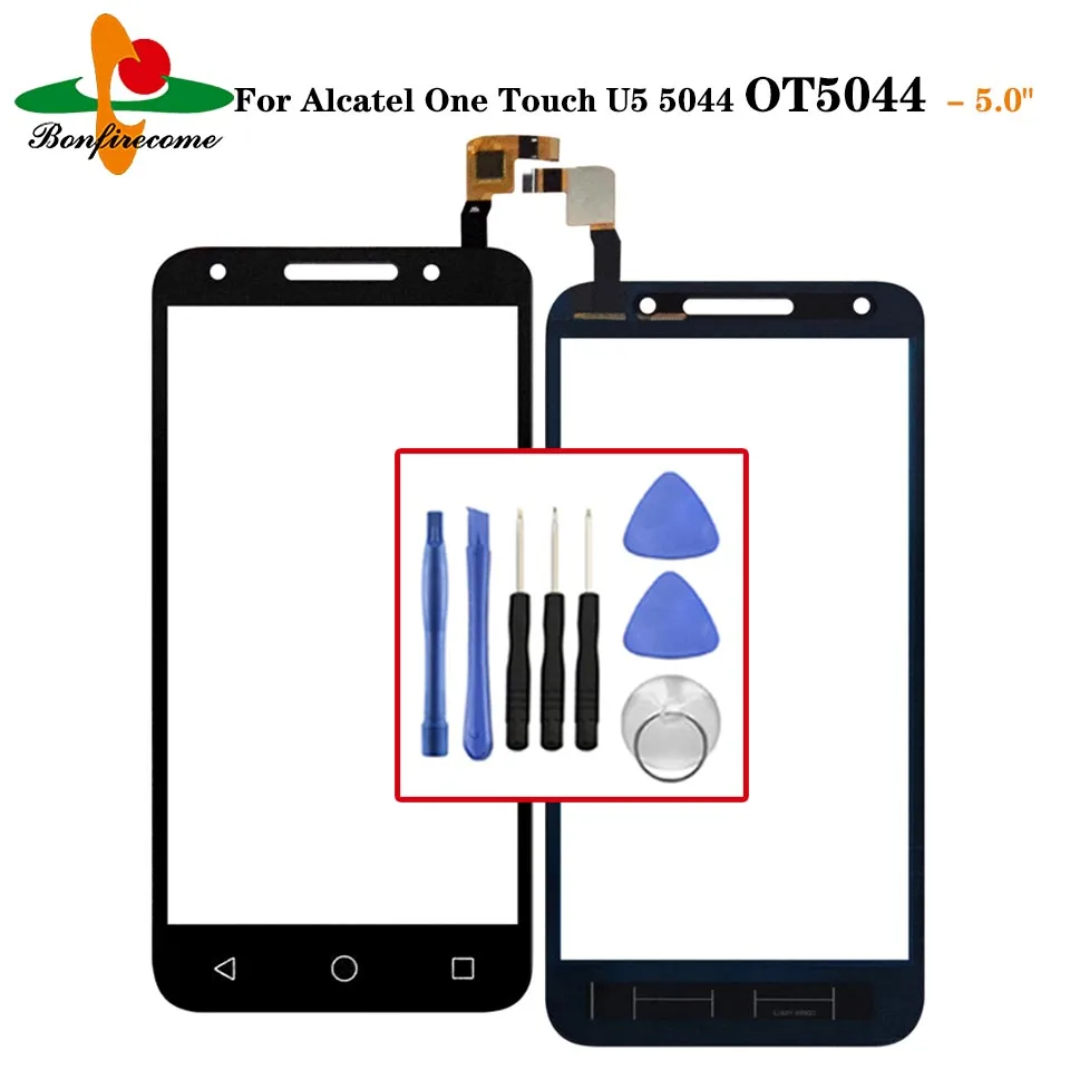 For Alcatel One Touch U5 5044 5044D 5044I 5044T 5044Y OT5044 Touch Screen Digitizer Sensor Outer Glass Lens Panel Not LCD