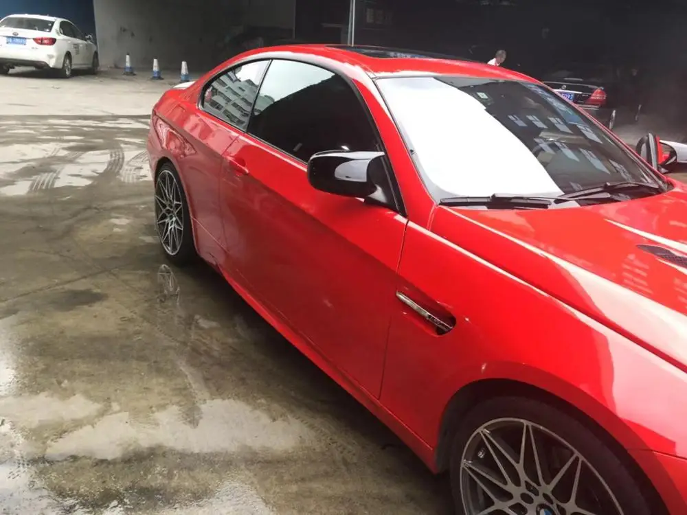 Для BMW E90 E92 E93 2005 11 запасная блестящая черная крышка зеркала заднего вида не просто