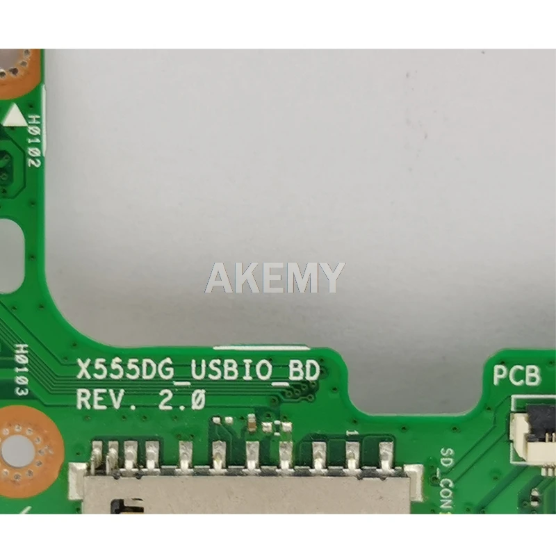 Для For Asus X555 X555DG USB IO аудио кард-ридер REV: 2 0 с кабелем MB 100% тестирование Быстрая