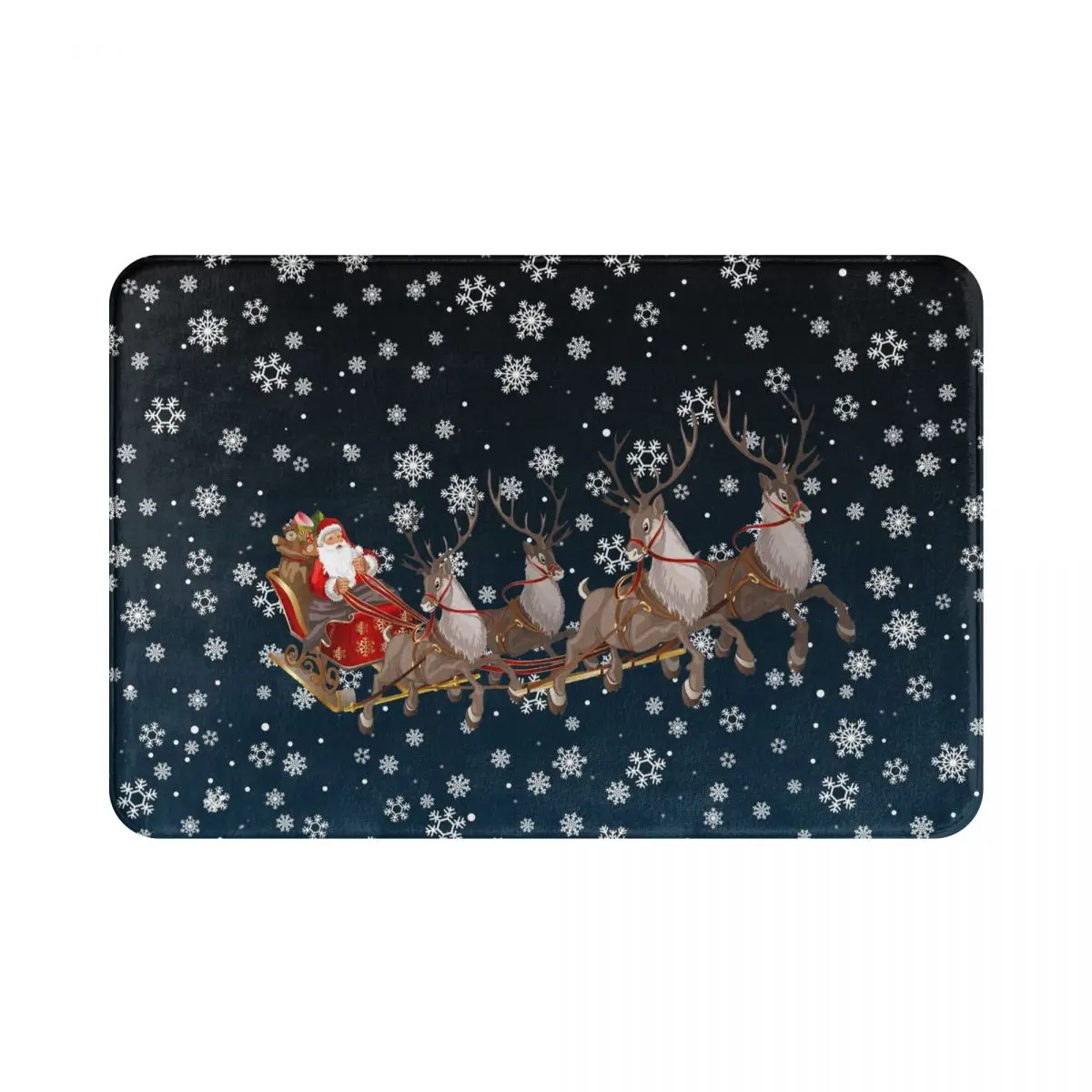 

40cmX60cm Christmas Pattern absorbent non-slip door mat bath mat floor mat