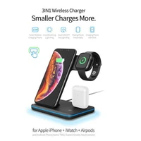 15w qi wireless charger z5 universal for iphone huawei quick charge 3 0 fast charger dock stand for apple airpods watch 4 3 2 1