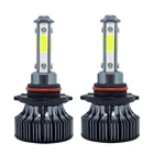 2 шт., Автомобильные светодиодные лампы H7 H8 H7 H11 HB3 9005 HB4 9006 6000K 36 Вт 12 В лм