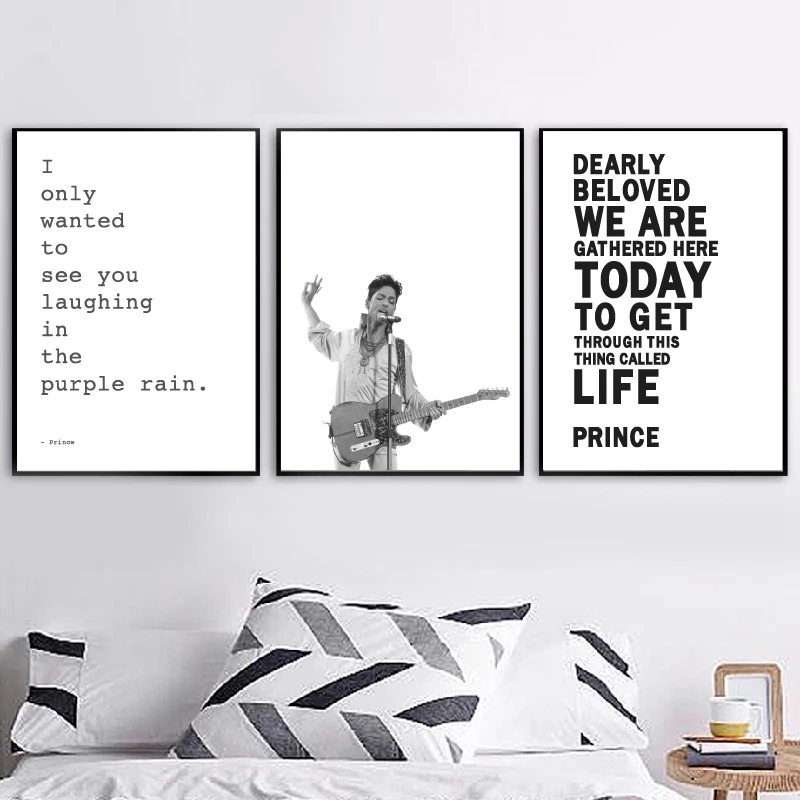 Художественный портретный плакат Nelson Prince для художника распечатанная песнями