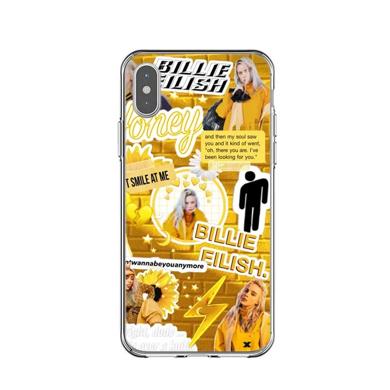 TPU Billie eilish rainbow blohsh, мягкий чехол для телефона с глазами океана, чехол для iPhone 11 Pro Max X 5 5S SE 6 6S Plus 7 8 Plus XS MAX XR - Цвет: TPU